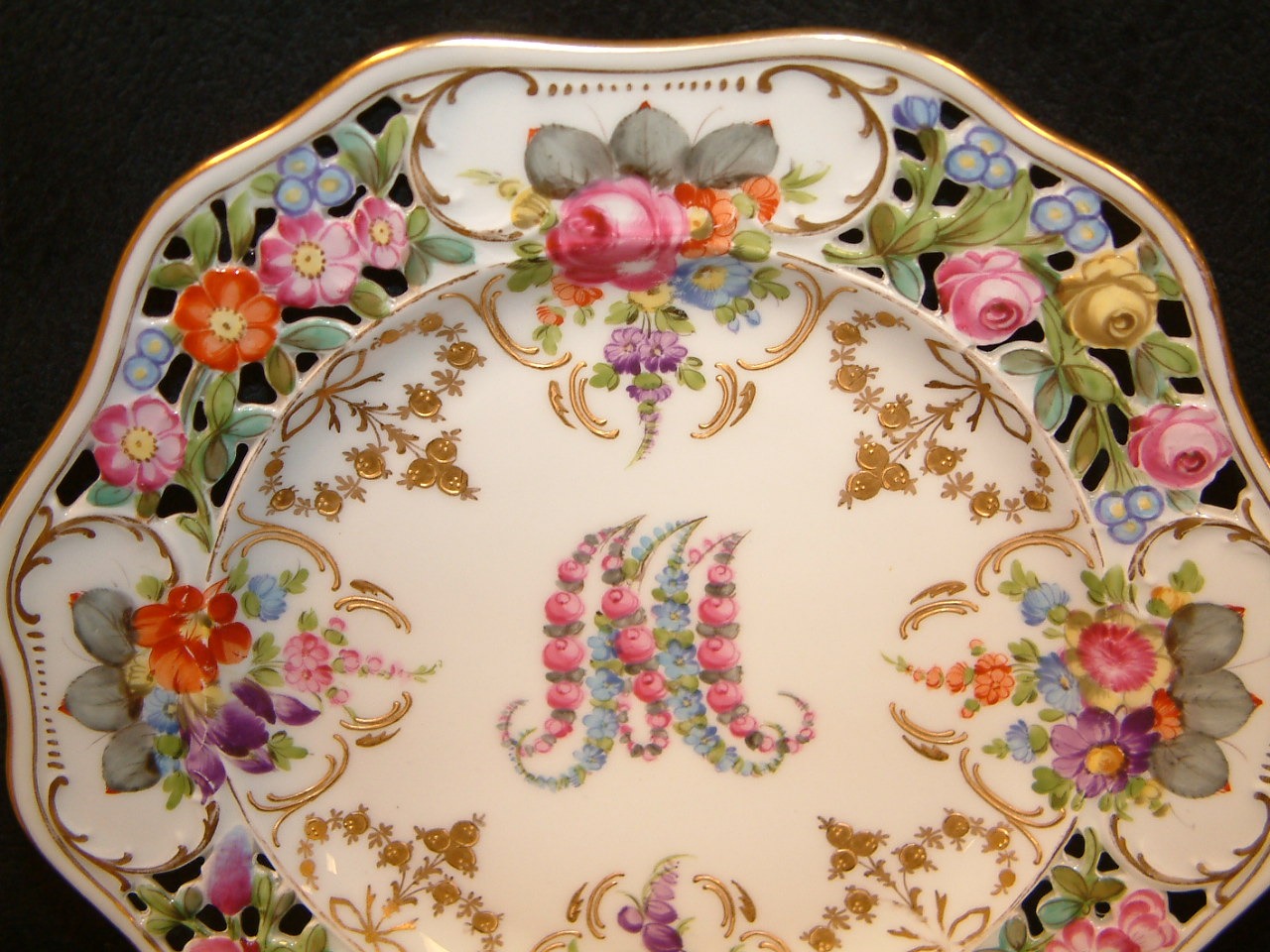 Dresden Carl Thieme Marie Antoinette Plate – Salado Creek Antiques
